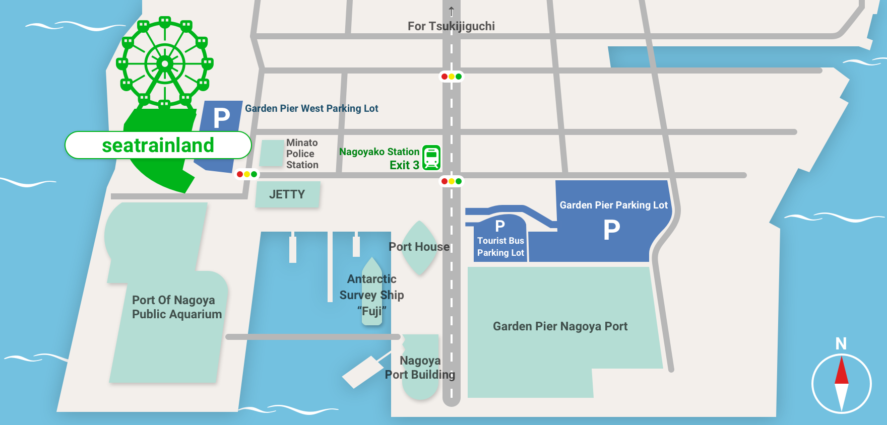 seatrainland access map